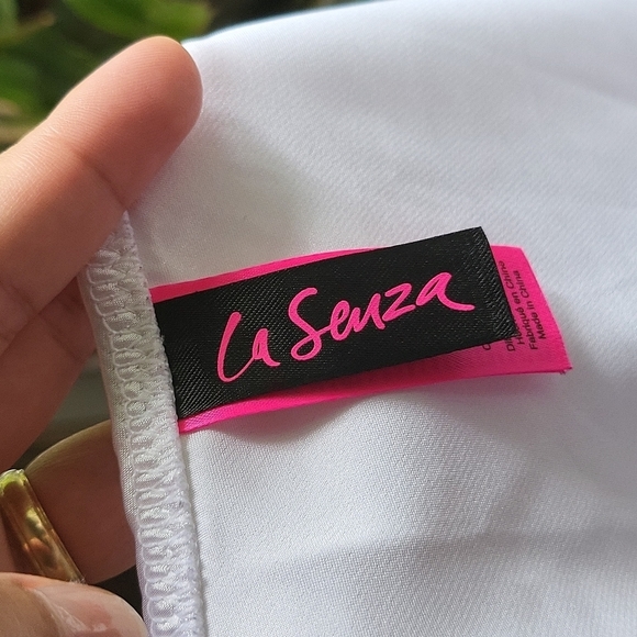 la Senza Satin Chemise Bra Top Lingerie White Size Small - Picture 3 of 5